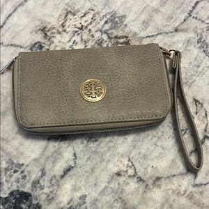 Elegant Gray Key & Card Holder